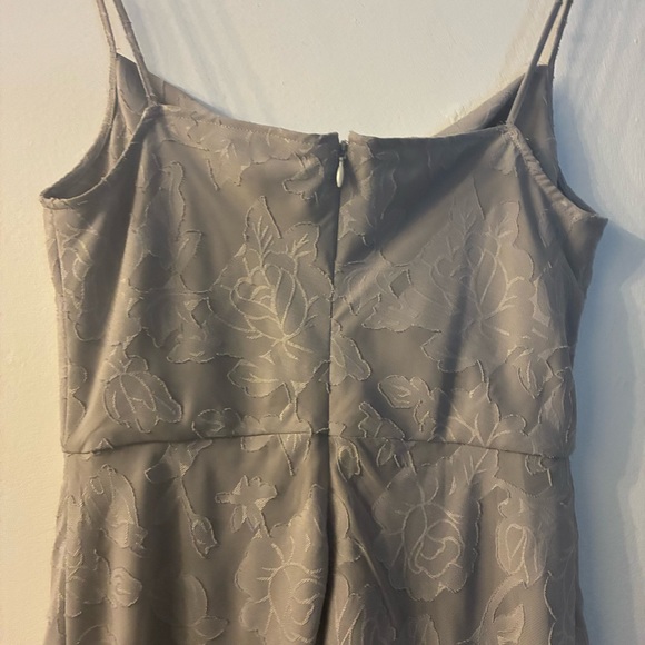 BHLDN Hutch Taye Midi Dress dove Gray Floral Slip Dress Size 4 - Picture 11 of 13